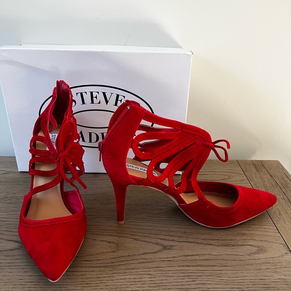 Steve Madden. Red Velvet fun heels for any occasion.